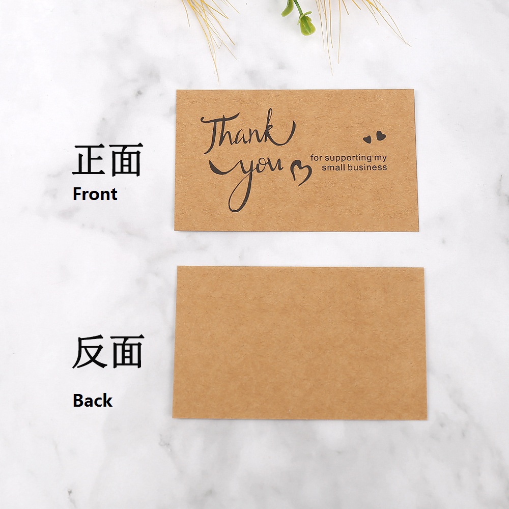50개 감사 카드 크래프트 종이 소규모 사업을 지원해  - Wedding Decor Supply Store 리뷰 및 가격
